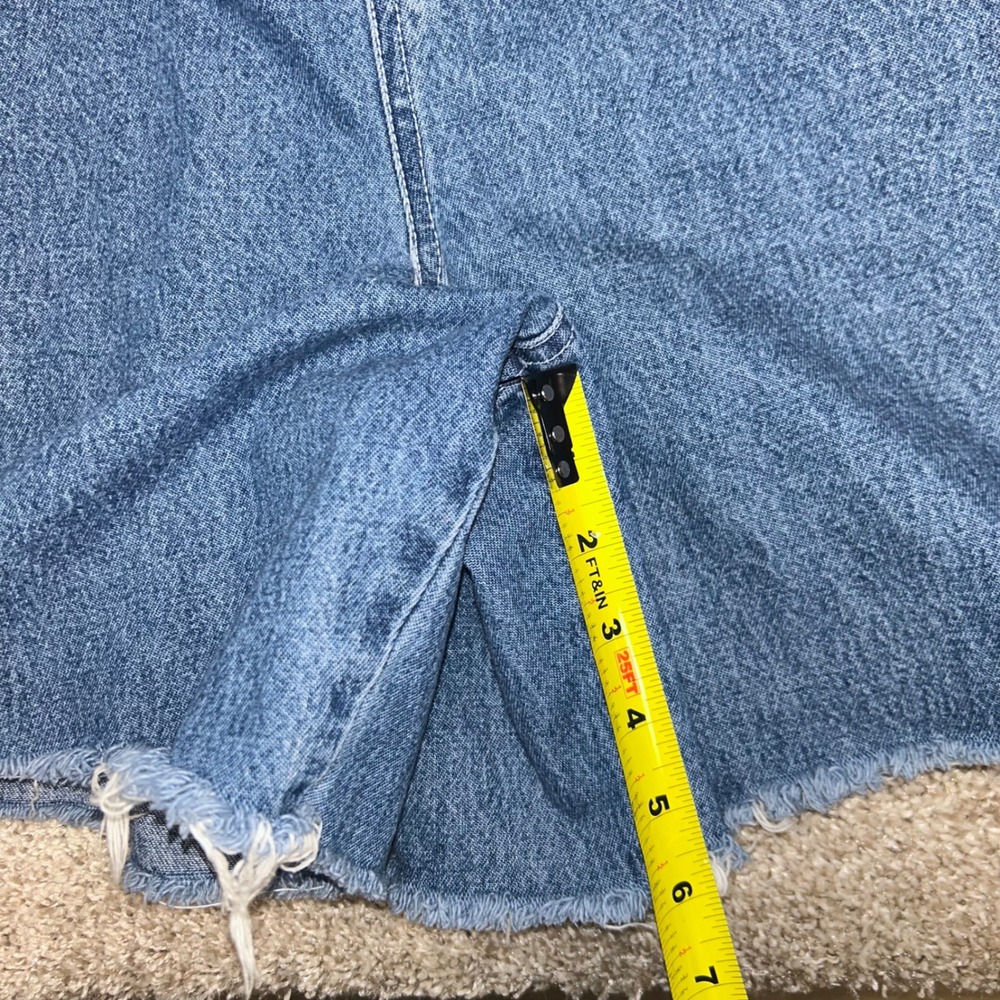 Vintage Winnie The Pooh Piglet Denim Overalls Short Women Size 20 Cutoffs - Picture 4 of 10